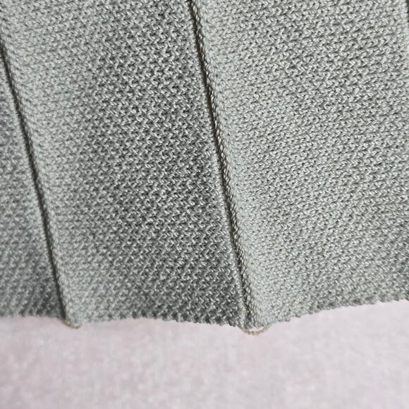 Zara EUC pleated knit cropped sweater top Small Pale green beige light pink - Picture 9 of 16